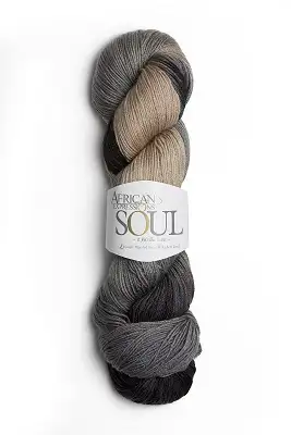 Soul - Hand Painted Yarn 7202H Grey Beige Black