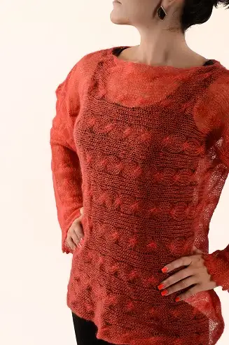 Fine Cable Knitted Sweater