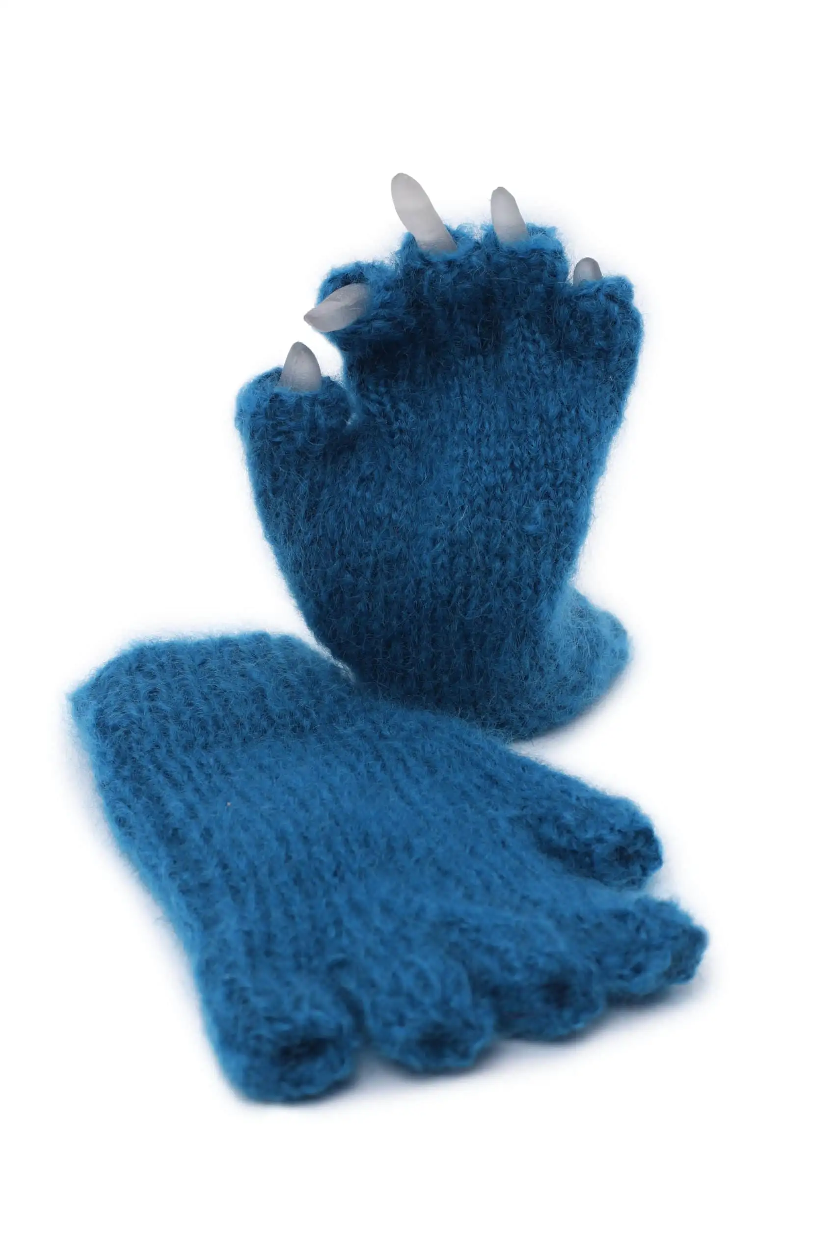 KHFG Mohair Gloves Knitted - Half Finger/ Open Tips - Image 20