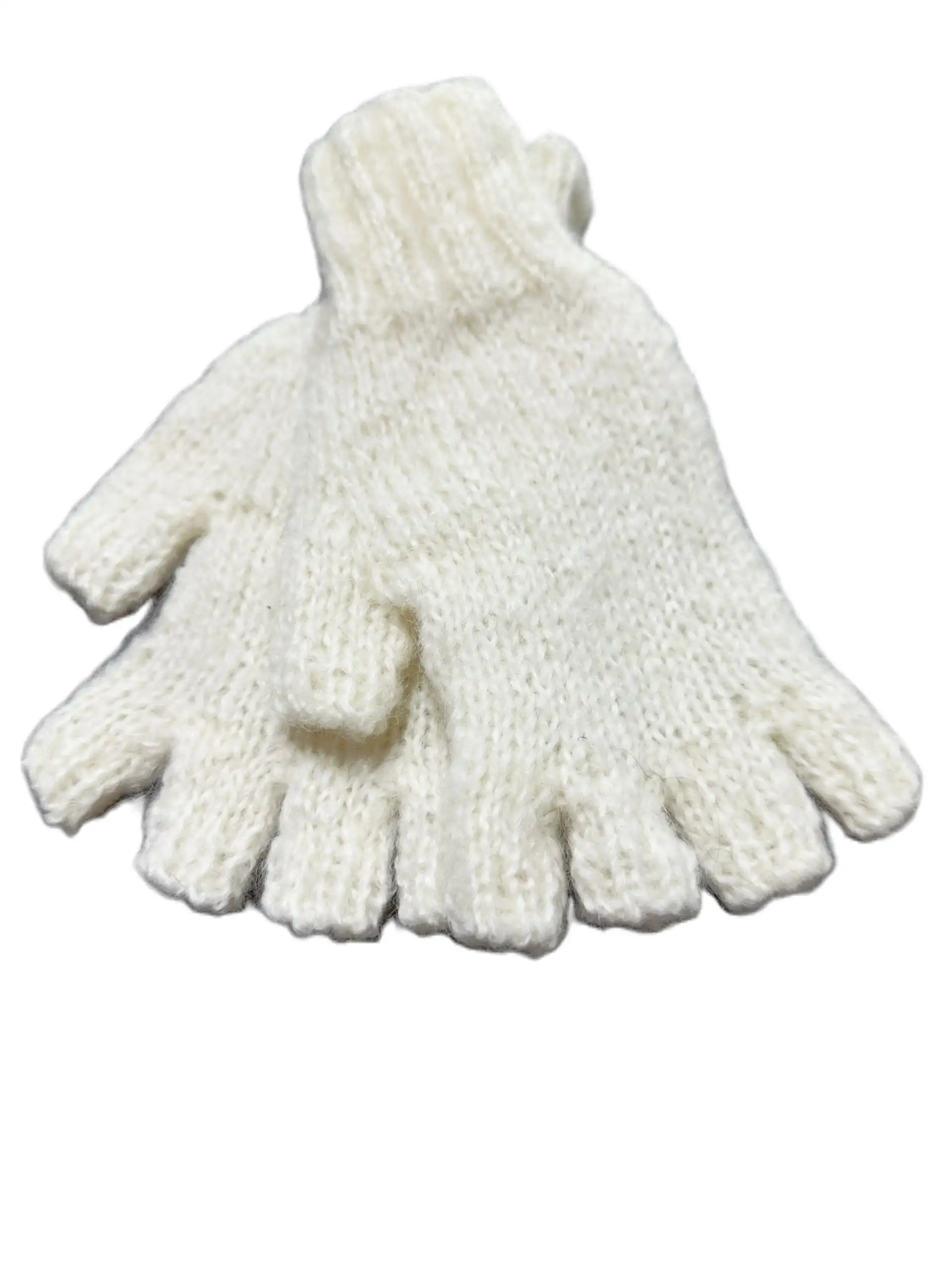 KHFG Mohair Gloves Knitted - Half Finger/ Open Tips - Image 17