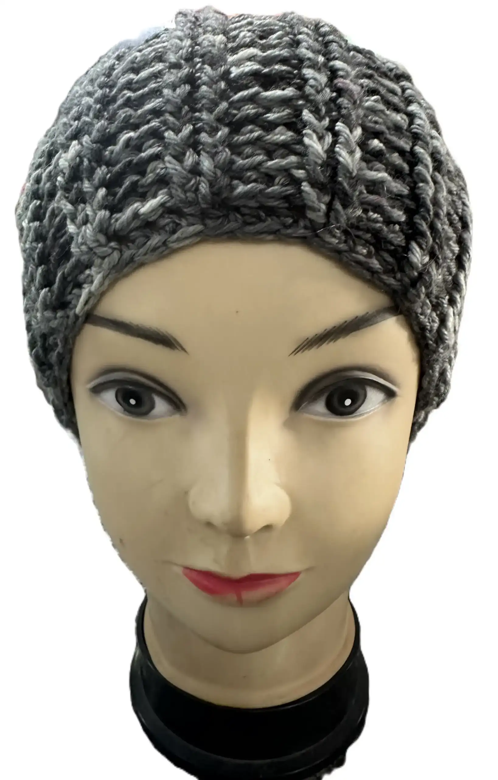 Beanie-Reversible Ribbed Hat - Hand Crochet - Image 7