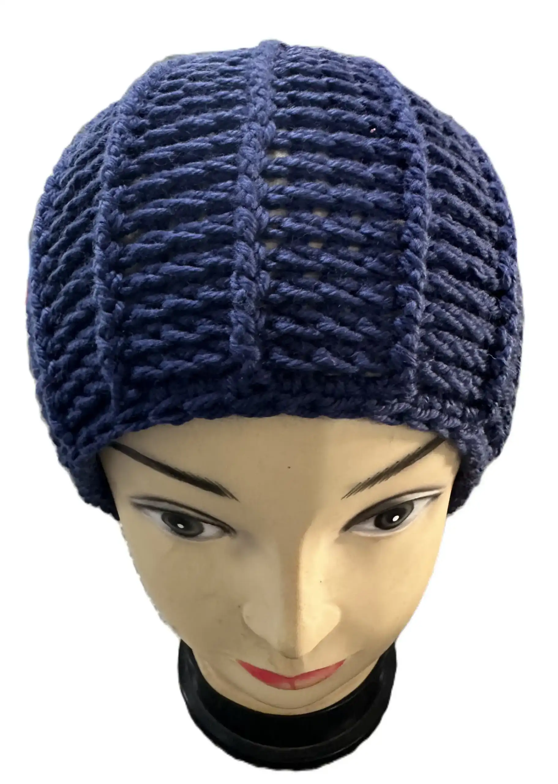 Beanie-Reversible Ribbed Hat - Hand Crochet - Image 13