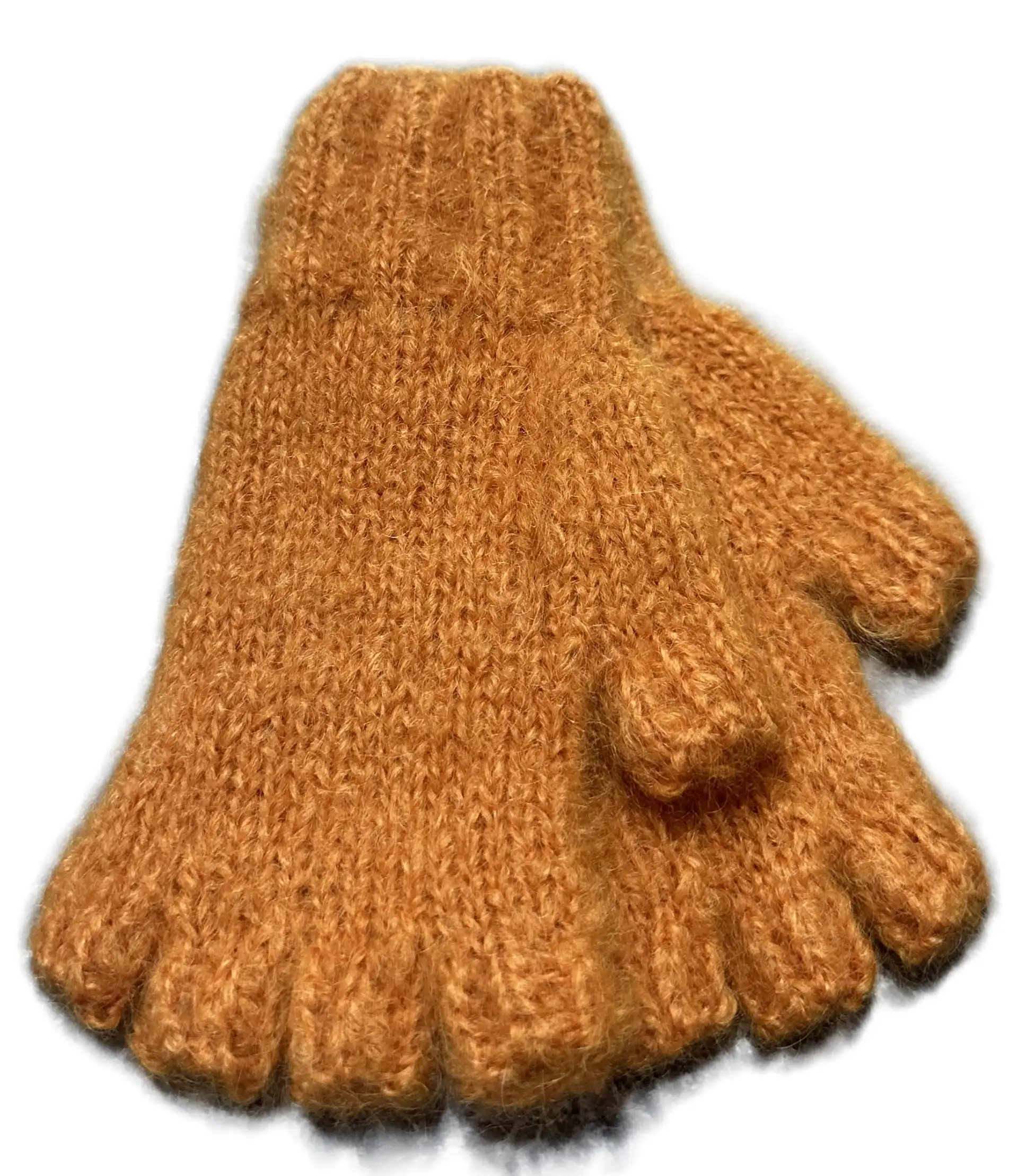 KHFG Mohair Gloves Knitted - Half Finger/ Open Tips - Image 11