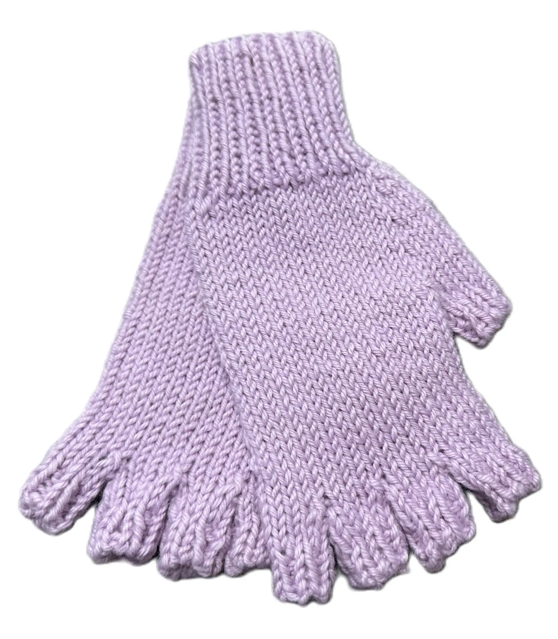 GHF Wool-Handknitted gloves with  Half fingers