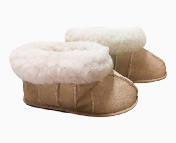 Sheepskin Slippers-Boot Style with Rubber Sole On SPECIAL - Image 2