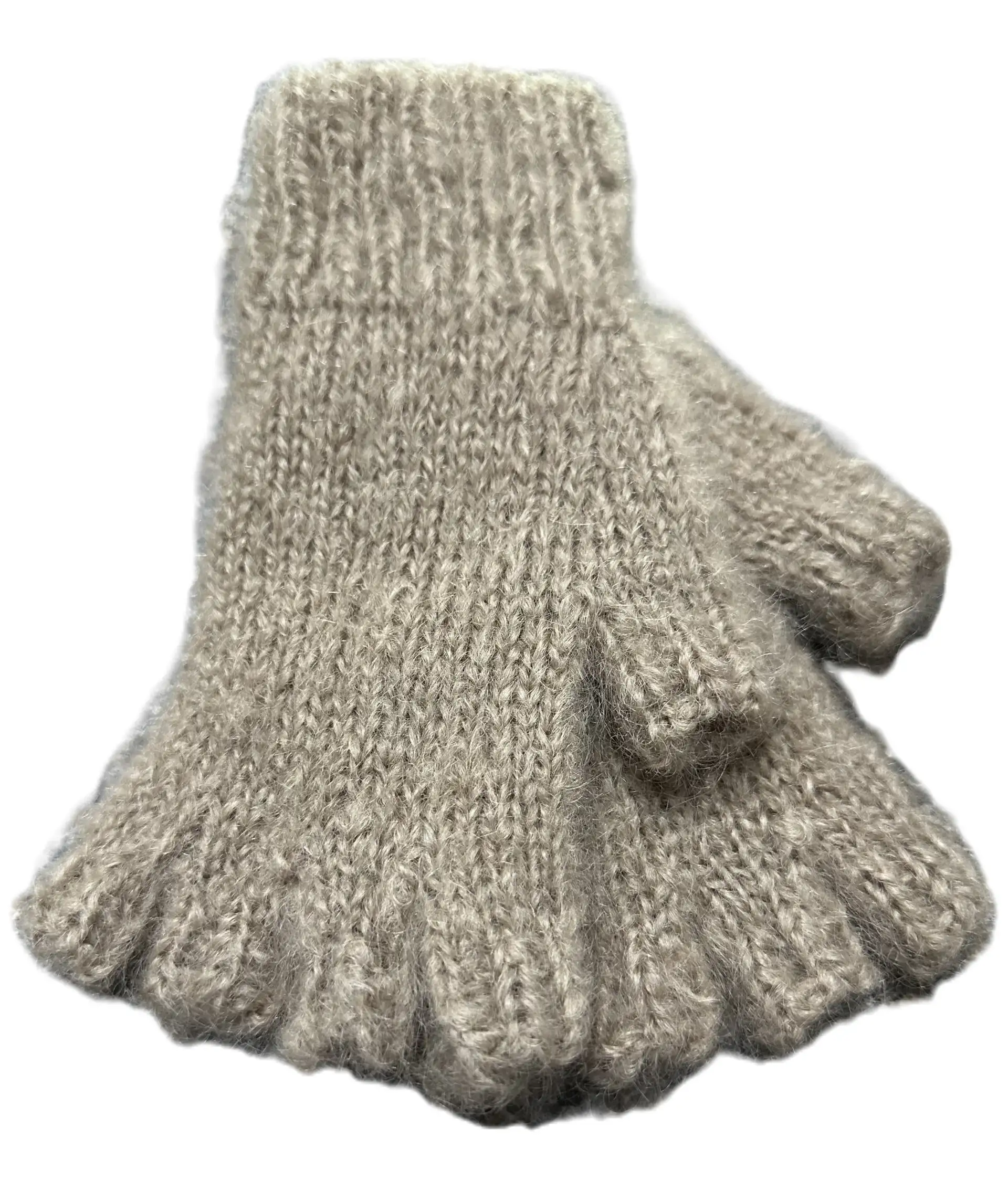 KHFG Mohair Gloves Knitted - Half Finger/ Open Tips - Image 37