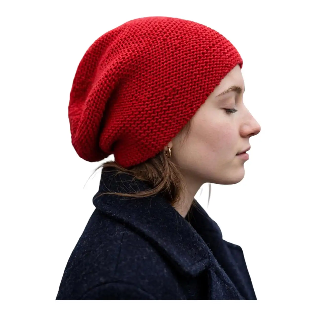 Wool or Mohair Marie Slouchy Handknitted Hats