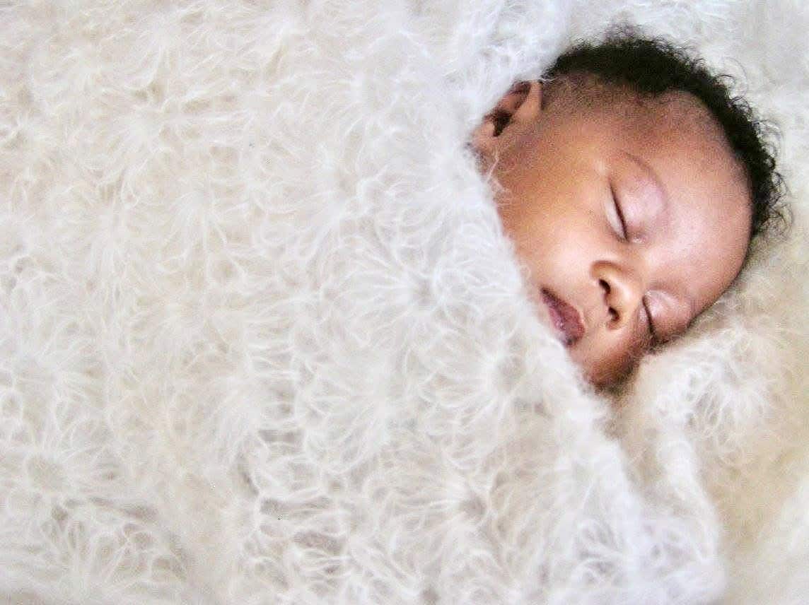 Kid Mohair Baby Blanket -Crochet Blanket