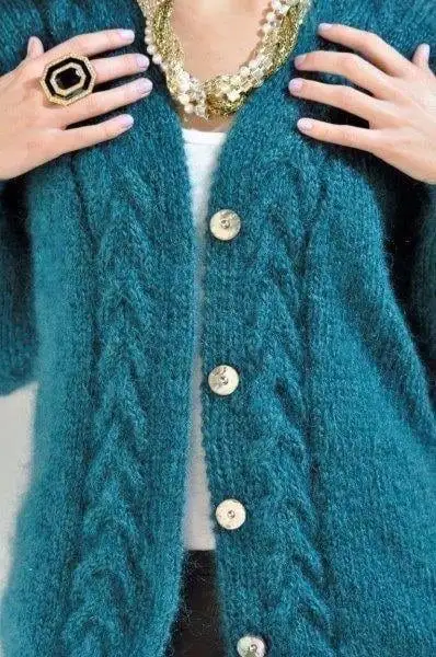 Mohair Jersey- Chunky Super Soft Hand Knitted