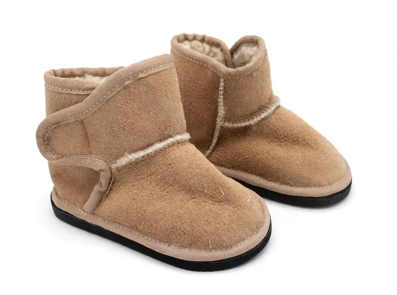 Kiddy / Baby Sheepskin Slippers - Boot with Ankle Strap. On SPECIAL. End of Range. - Image 8
