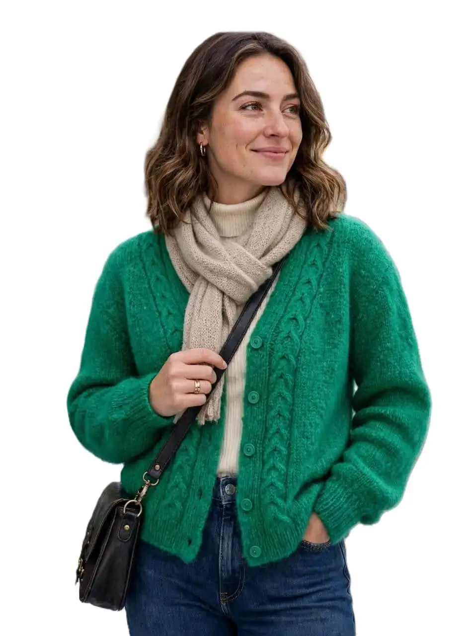 Mohair Jersey- Chunky Super Soft Hand Knitted - Image 6