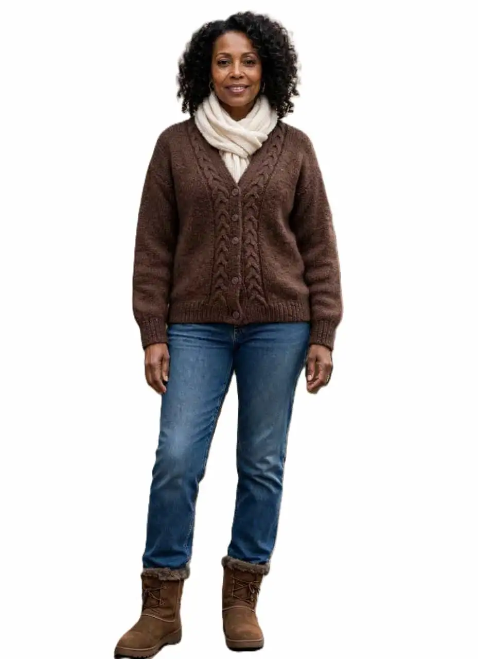 Mohair Jersey- Chunky Super Soft Hand Knitted - Image 3